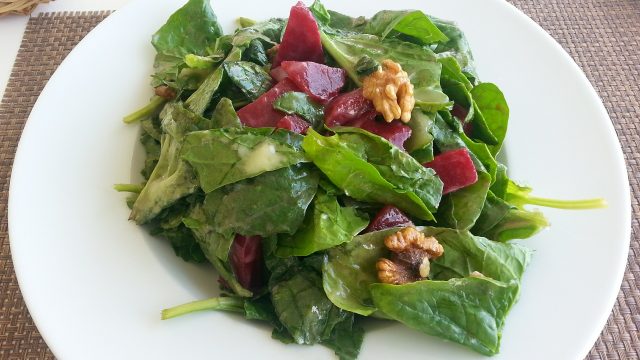 Cranberry, Beet and Walnut Salad